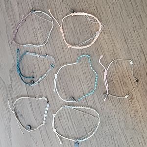 Pura Vida bracelets, group of 7